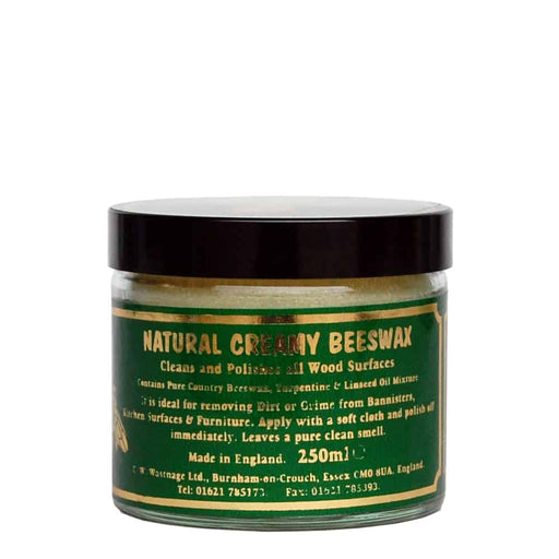 250ml Natural Creamy Beeswax, Clear