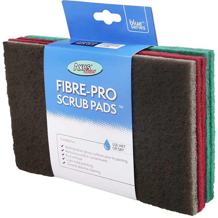 Fibre Pro Scrub Pads Assorted Pack of 5